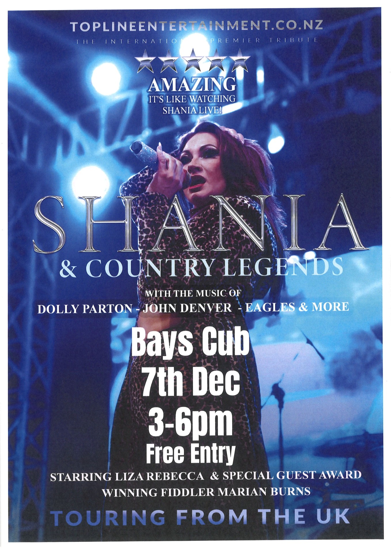 Shania & Country Legends  with the Music of Dolly Parton - John Denver - Eagles & More