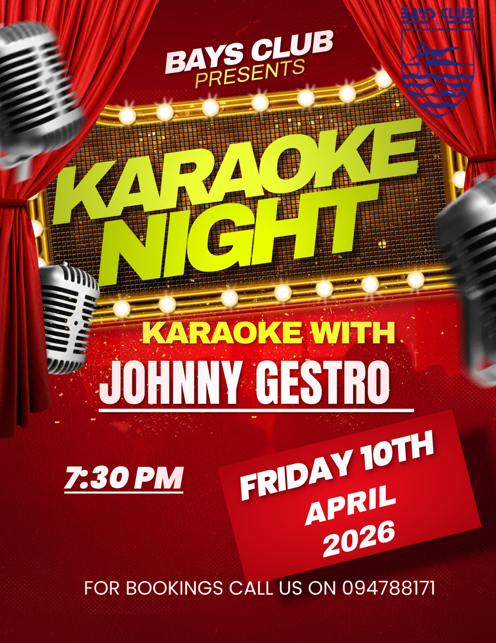 KARAOKE NIGHT with Johnny Gestro