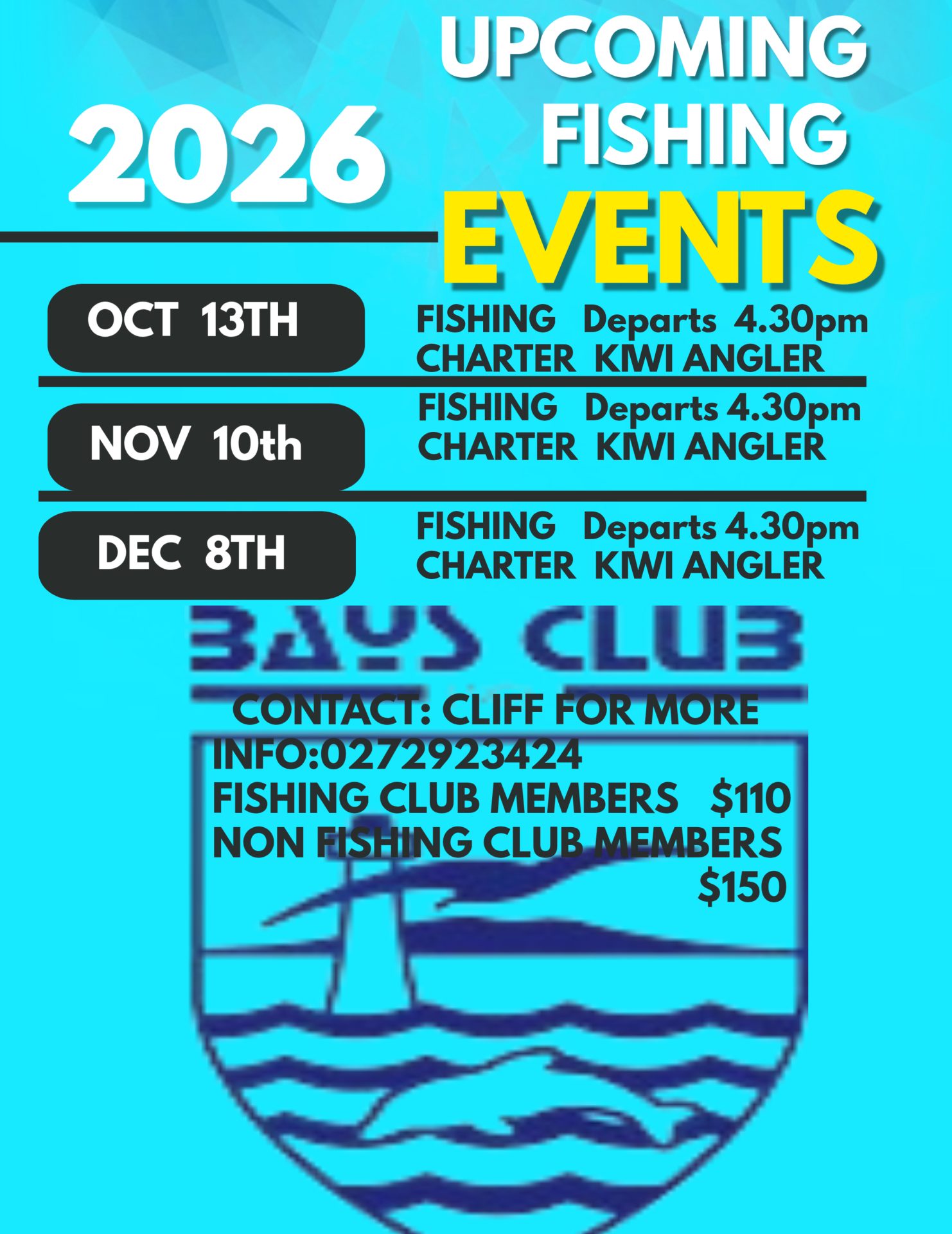 UPCOMING FISHING EVENTS
